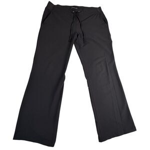 Scottevest Women's Drawstring Black Yoga Pants breathable Drawstring Size L